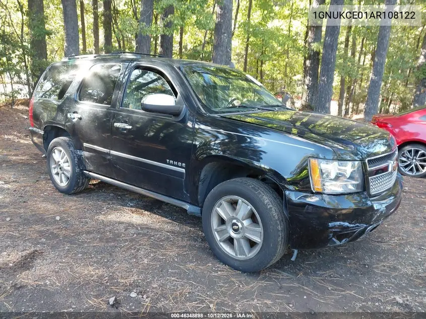 CHEVROLET TAHOE 2010, VIN 1GNUKCE01AR108122