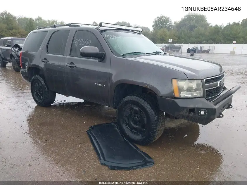 CHEVROLET TAHOE 2010, VIN 1GNUKBE08AR234648