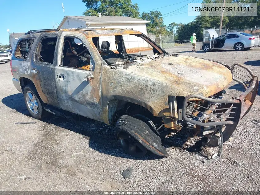 CHEVROLET TAHOE 2011, VIN 1GNSKCE07BR141215