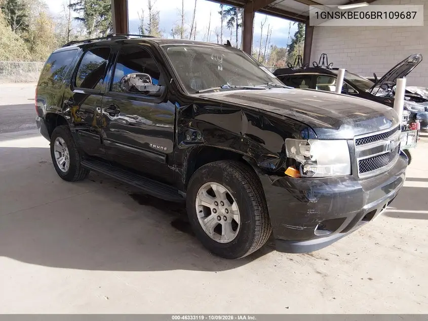 CHEVROLET TAHOE 2011, VIN 1GNSKBE06BR109687