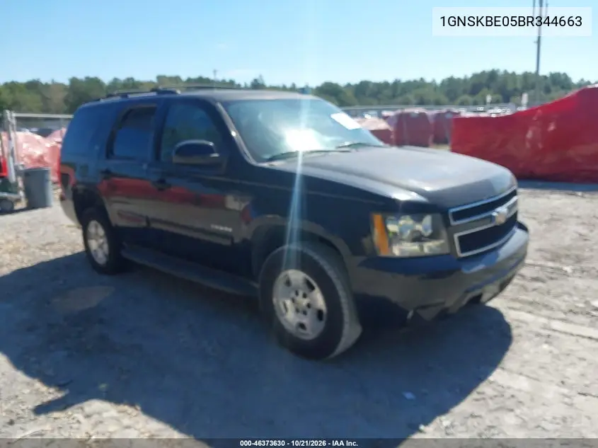 CHEVROLET TAHOE 2011, VIN 1GNSKBE05BR344663
