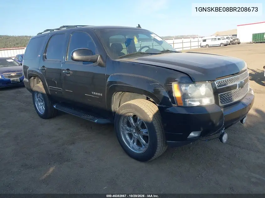 CHEVROLET TAHOE 2011, VIN 1GNSKBE08BR208673
