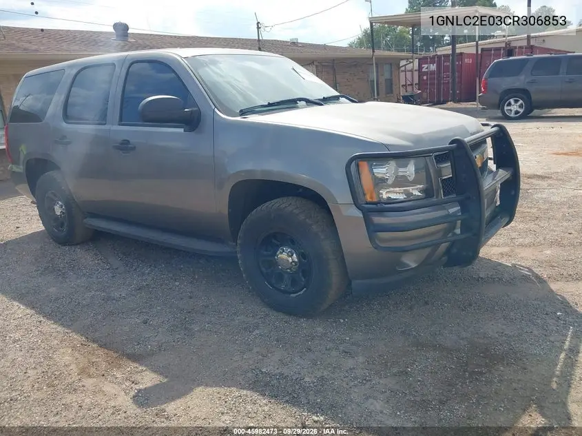 CHEVROLET TAHOE 2012, VIN 1GNLC2E03CR306853