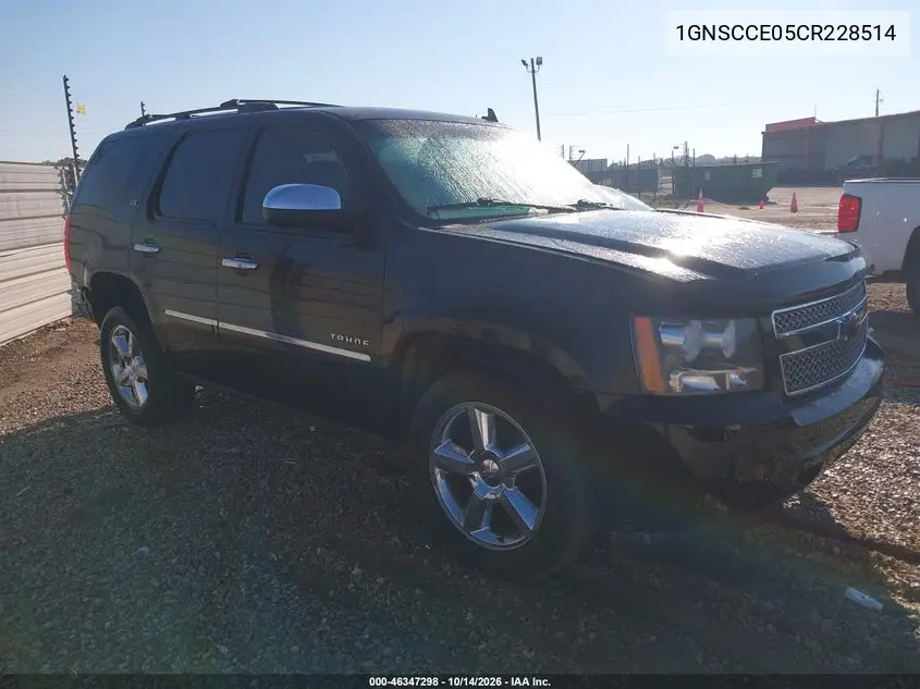 CHEVROLET TAHOE 2012, VIN 1GNSCCE05CR228514