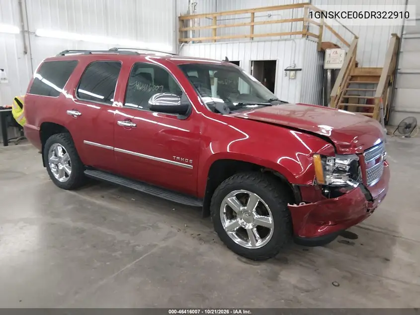 CHEVROLET TAHOE 2013, VIN 1GNSKCE06DR322910