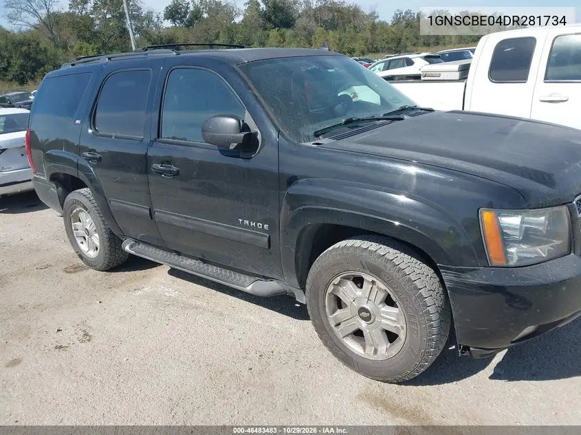CHEVROLET TAHOE 2013, VIN 1GNSCBE04DR281734