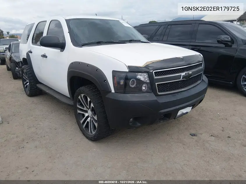 CHEVROLET TAHOE 2014, VIN 1GNSK2E02ER179725