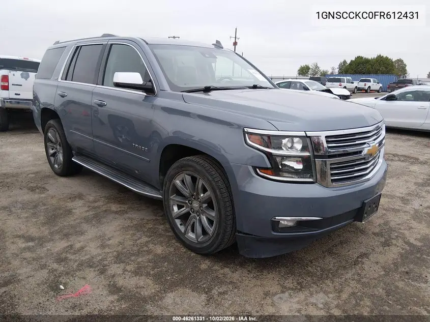 CHEVROLET TAHOE 2015, VIN 1GNSCCKC0FR612431