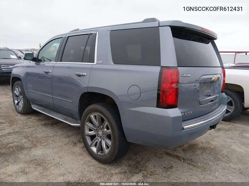 2015 CHEVROLET TAHOE VIN 1GNSCCKC0FR612431 — фото 3