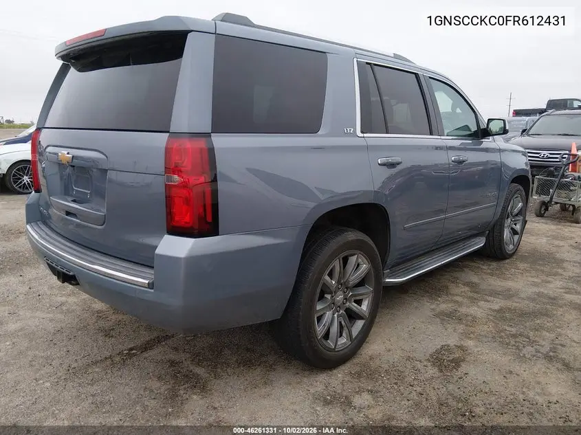 2015 CHEVROLET TAHOE VIN 1GNSCCKC0FR612431 — фото 4