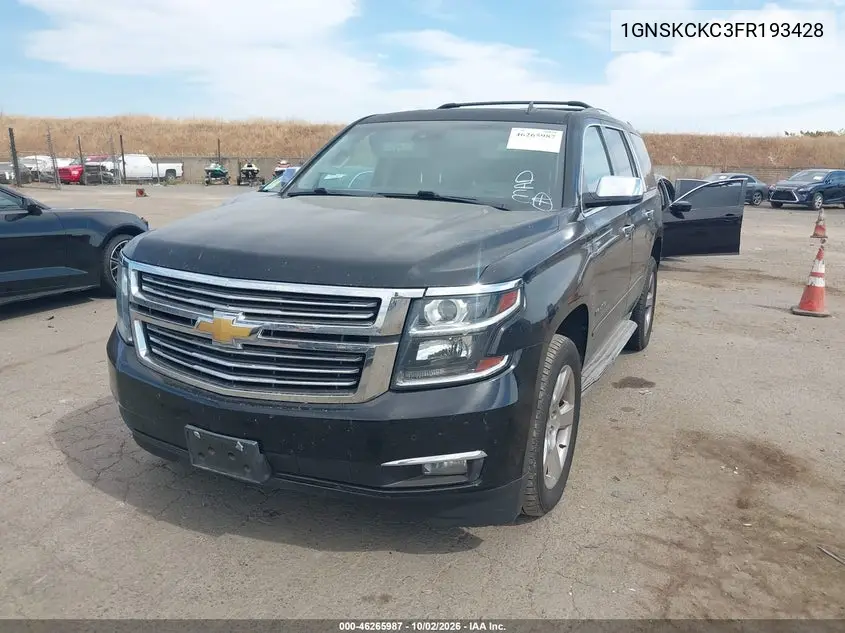 2015 CHEVROLET TAHOE VIN 1GNSKCKC3FR193428 — фото 2