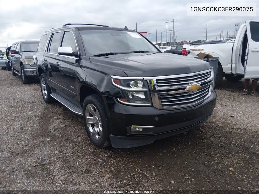 CHEVROLET TAHOE 2015, VIN 1GNSCCKC3FR290075