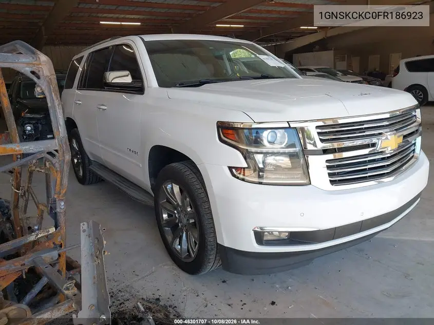 CHEVROLET TAHOE 2015, VIN 1GNSKCKC0FR186923