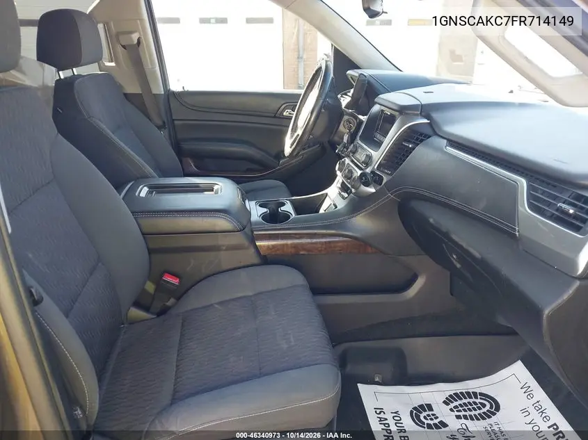 2015 CHEVROLET TAHOE VIN 1GNSCAKC7FR714149 — фото 5