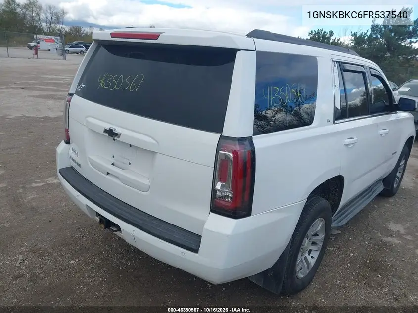 2015 CHEVROLET TAHOE VIN 1GNSKBKC6FR537540 — фото 4