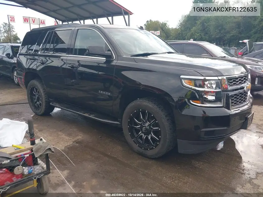 CHEVROLET TAHOE 2015, VIN 1GNSKAKCXFR122635