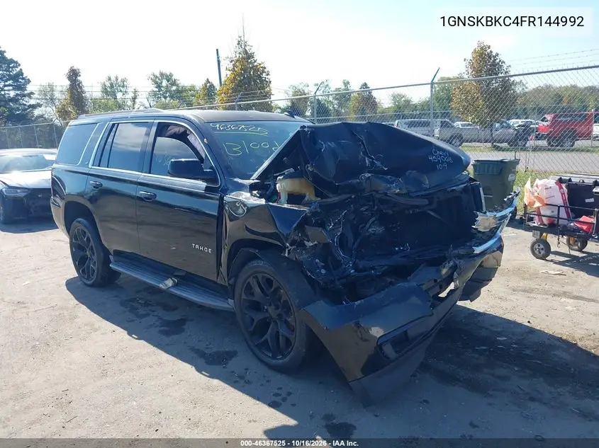 CHEVROLET TAHOE 2015, VIN 1GNSKBKC4FR144992