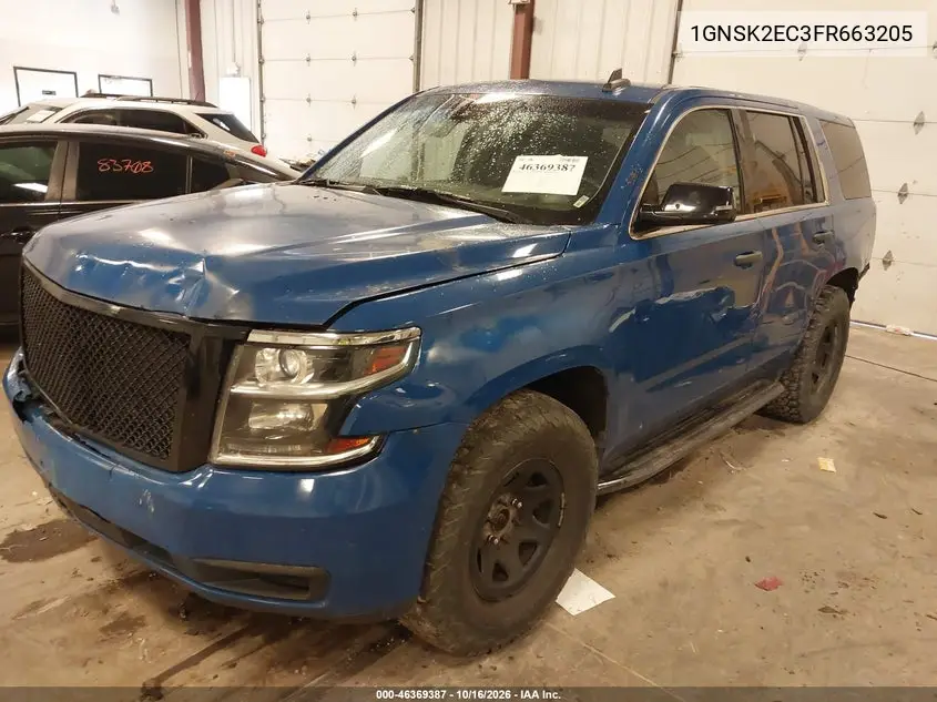 2015 CHEVROLET TAHOE VIN 1GNSK2EC3FR663205 — фото 2