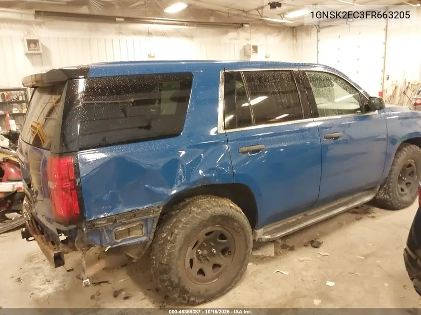 2015 CHEVROLET TAHOE VIN 1GNSK2EC3FR663205 — фото 4