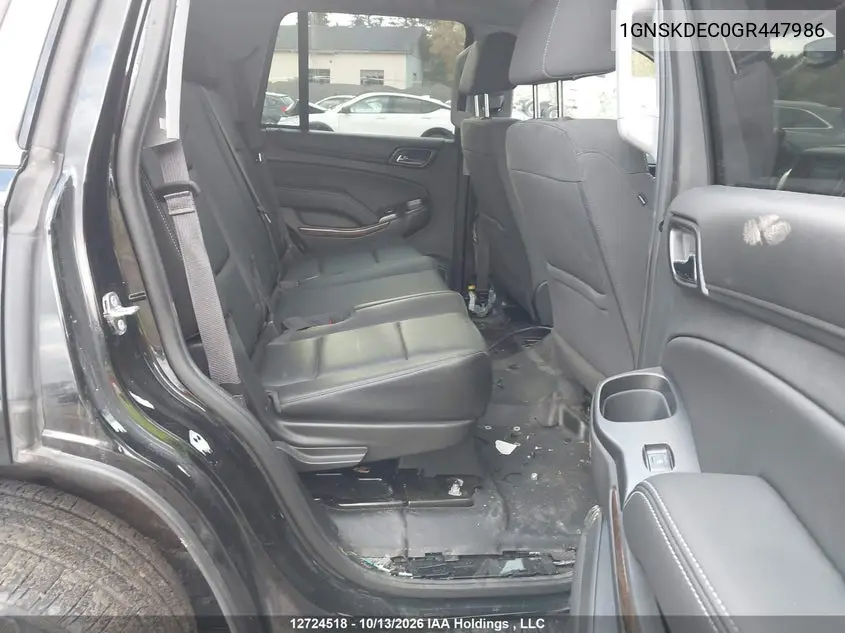 2016 CHEVROLET TAHOE VIN 1GNSKDEC0GR447986 — фото 8