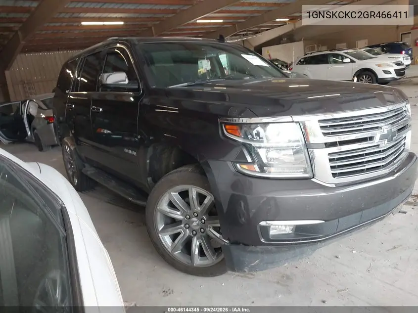 CHEVROLET TAHOE 2016, VIN 1GNSKCKC2GR466411