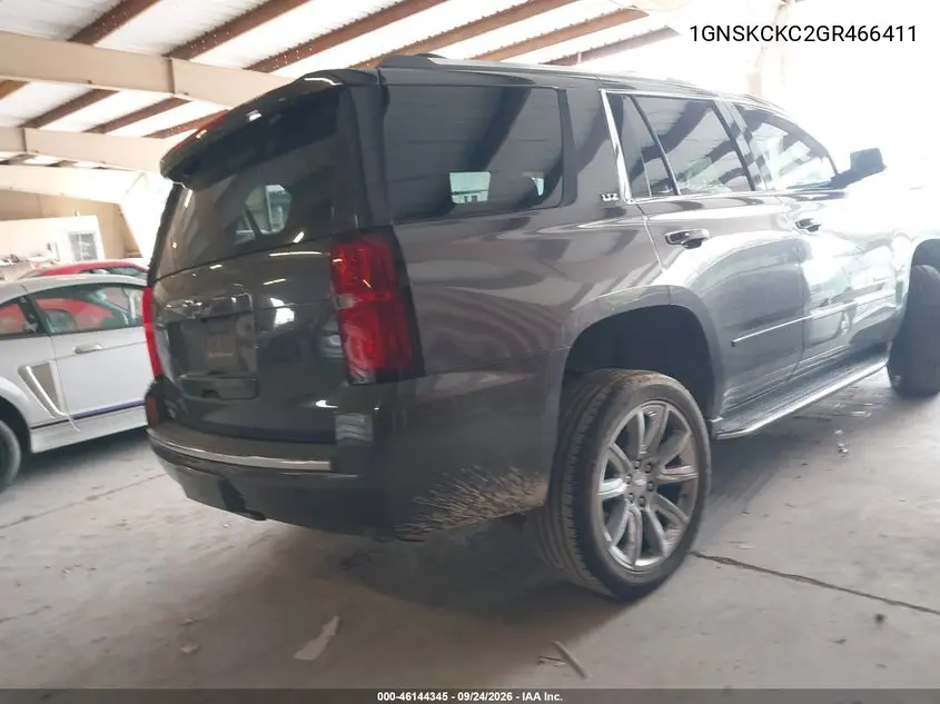 2016 CHEVROLET TAHOE VIN 1GNSKCKC2GR466411 — фото 4