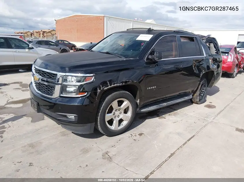 2016 CHEVROLET TAHOE VIN 1GNSCBKC7GR287465 — фото 2