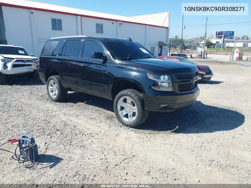 CHEVROLET TAHOE 2016, VIN 1GNSKBKC9GR308271