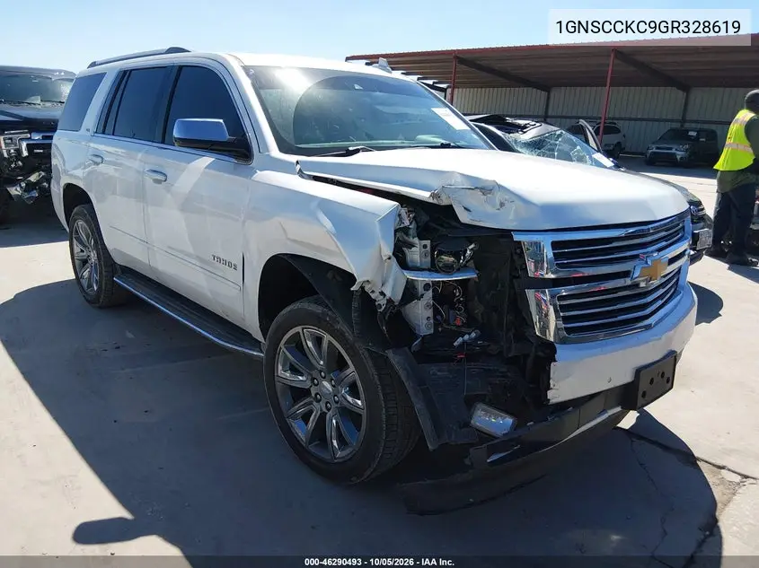 CHEVROLET TAHOE 2016, VIN 1GNSCCKC9GR328619