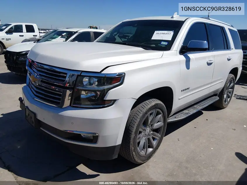 2016 CHEVROLET TAHOE VIN 1GNSCCKC9GR328619 — фото 2