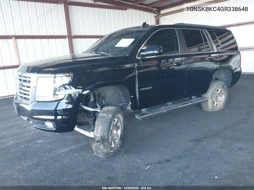 2016 CHEVROLET TAHOE VIN 1GNSKBKC4GR338648 — фото 2