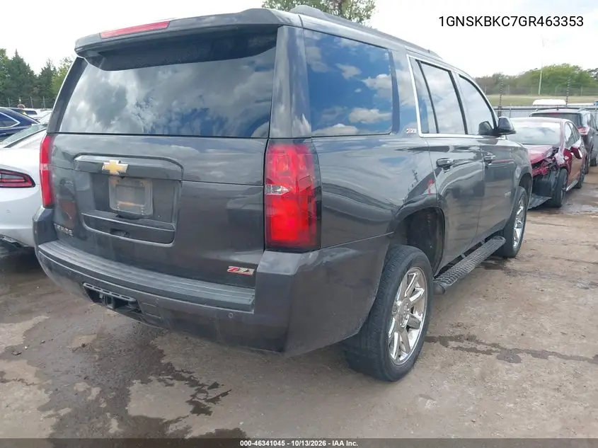 2016 CHEVROLET TAHOE VIN 1GNSKBKC7GR463353 — фото 4