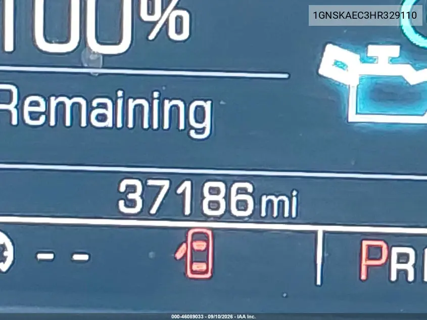 2017 CHEVROLET TAHOE VIN 1GNSKAEC3HR329110 — фото 15
