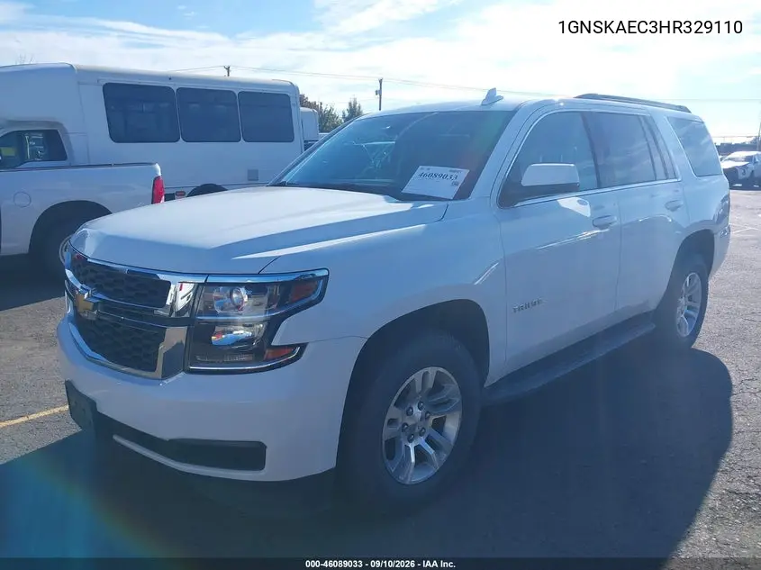 2017 CHEVROLET TAHOE VIN 1GNSKAEC3HR329110 — фото 2