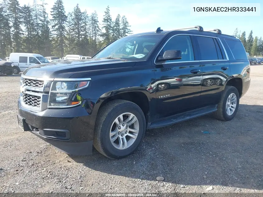 2017 CHEVROLET TAHOE VIN 1GNSKAEC2HR333441 — фото 2