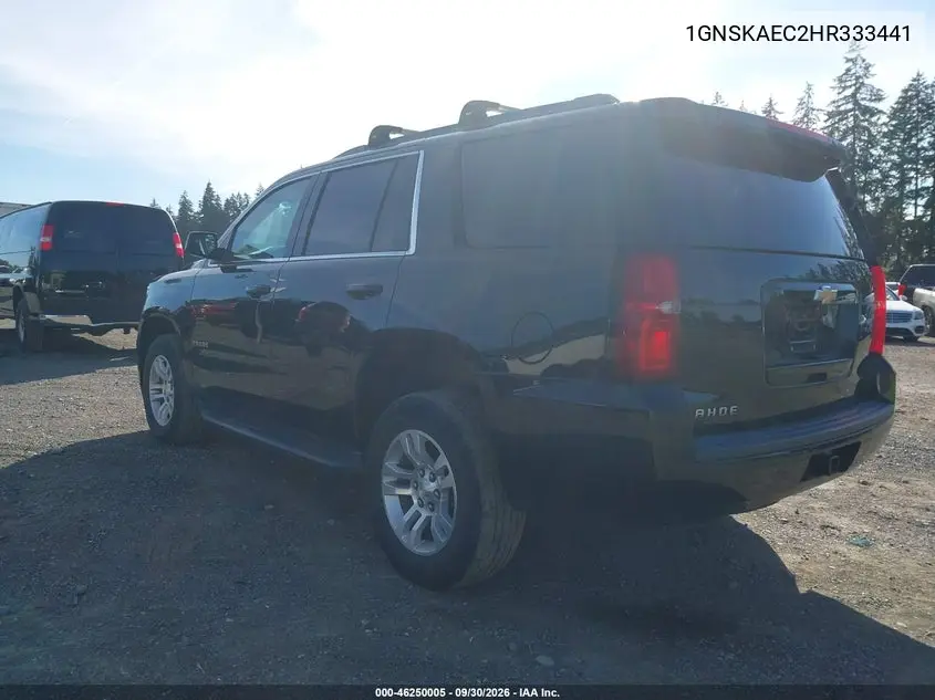 2017 CHEVROLET TAHOE VIN 1GNSKAEC2HR333441 — фото 3