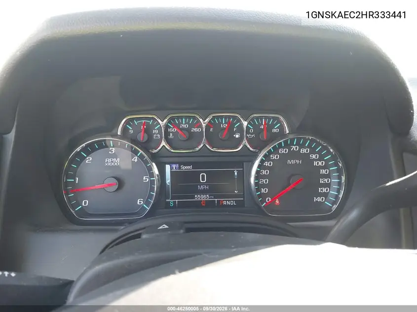 2017 CHEVROLET TAHOE VIN 1GNSKAEC2HR333441 — фото 7