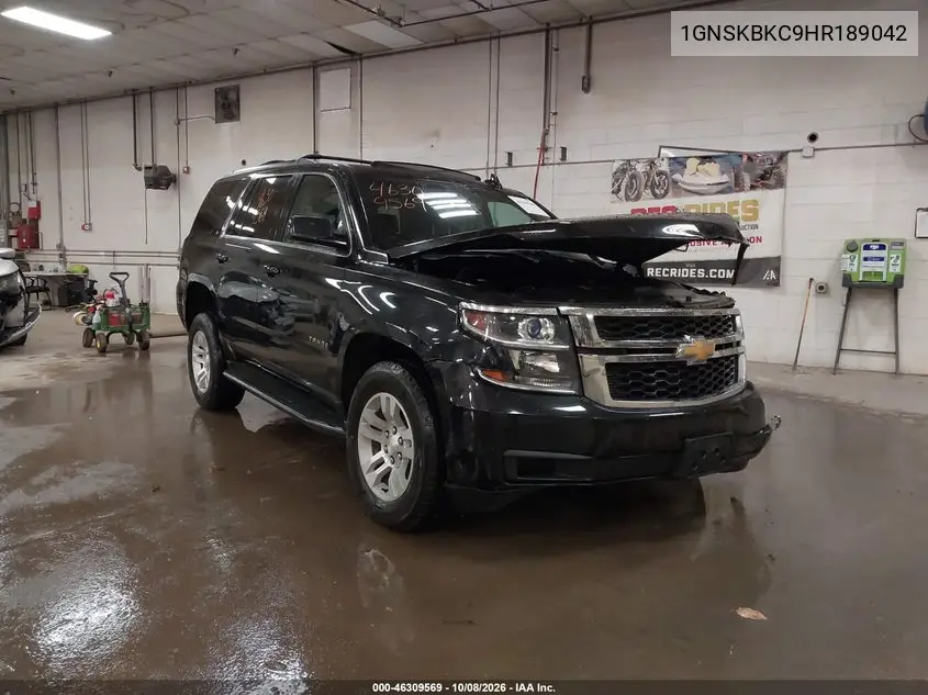 CHEVROLET TAHOE 2017, VIN 1GNSKBKC9HR189042