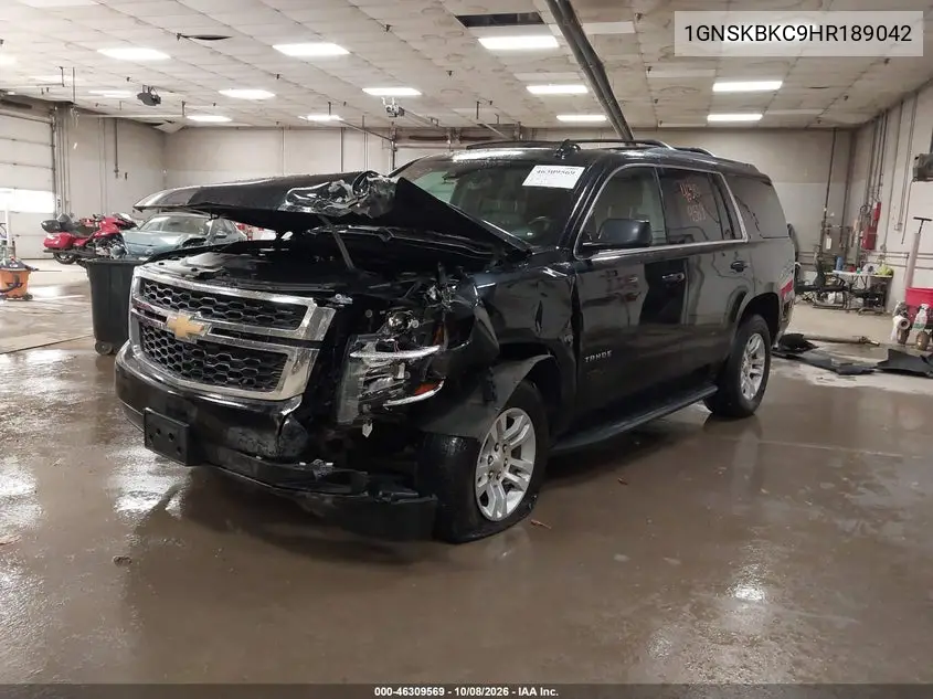 2017 CHEVROLET TAHOE VIN 1GNSKBKC9HR189042 — фото 2