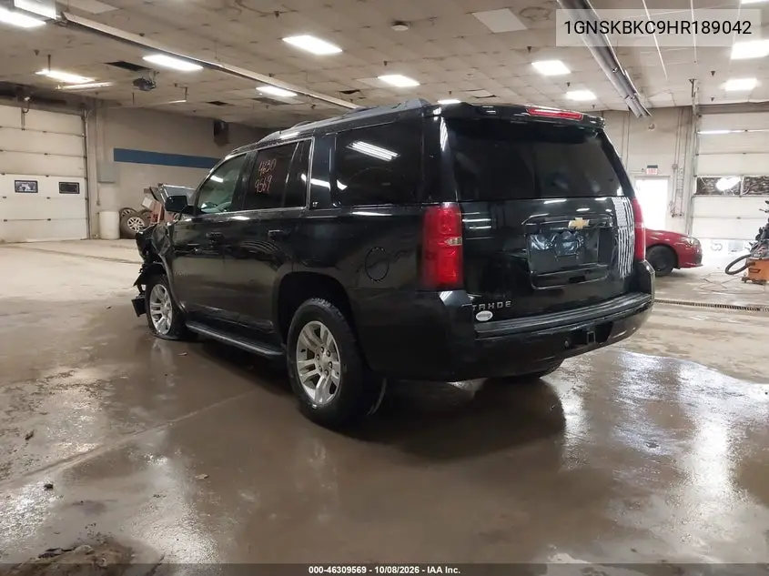 2017 CHEVROLET TAHOE VIN 1GNSKBKC9HR189042 — фото 3