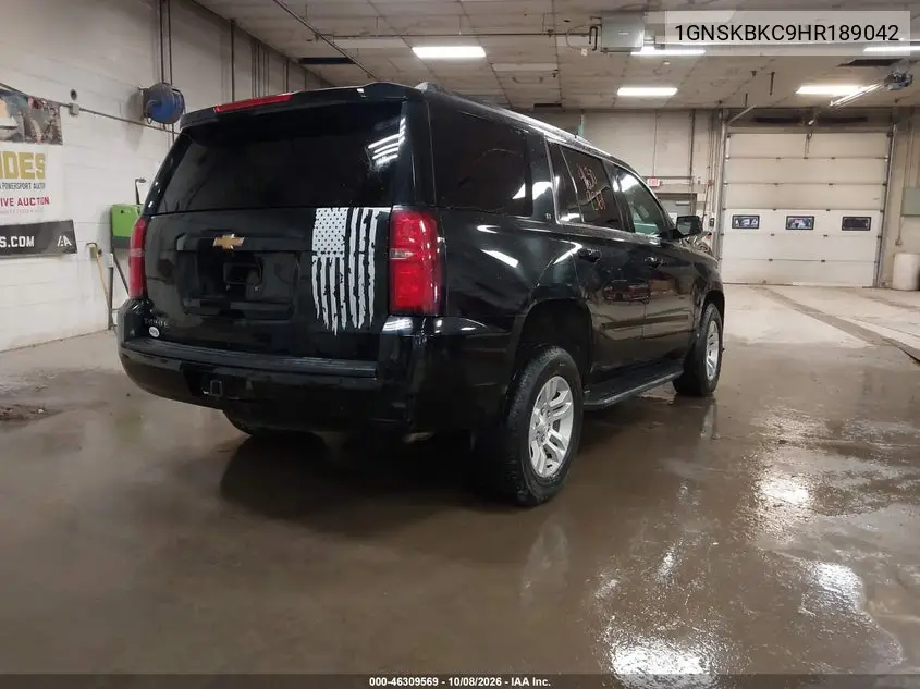 2017 CHEVROLET TAHOE VIN 1GNSKBKC9HR189042 — фото 4