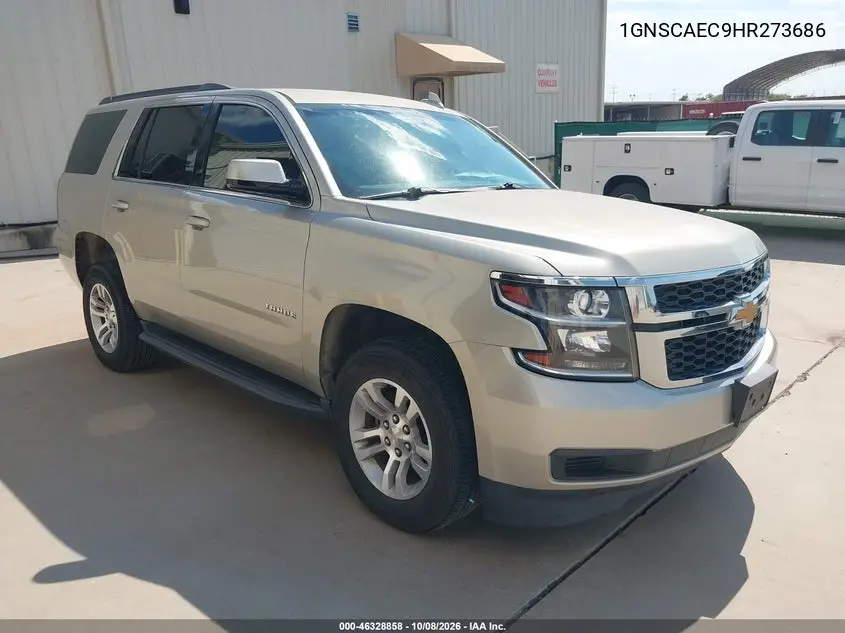 CHEVROLET TAHOE 2017, VIN 1GNSCAEC9HR273686