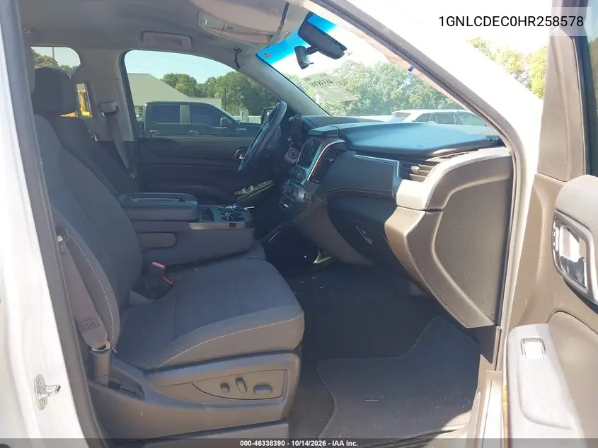 2017 CHEVROLET TAHOE VIN 1GNLCDEC0HR258578 — фото 5