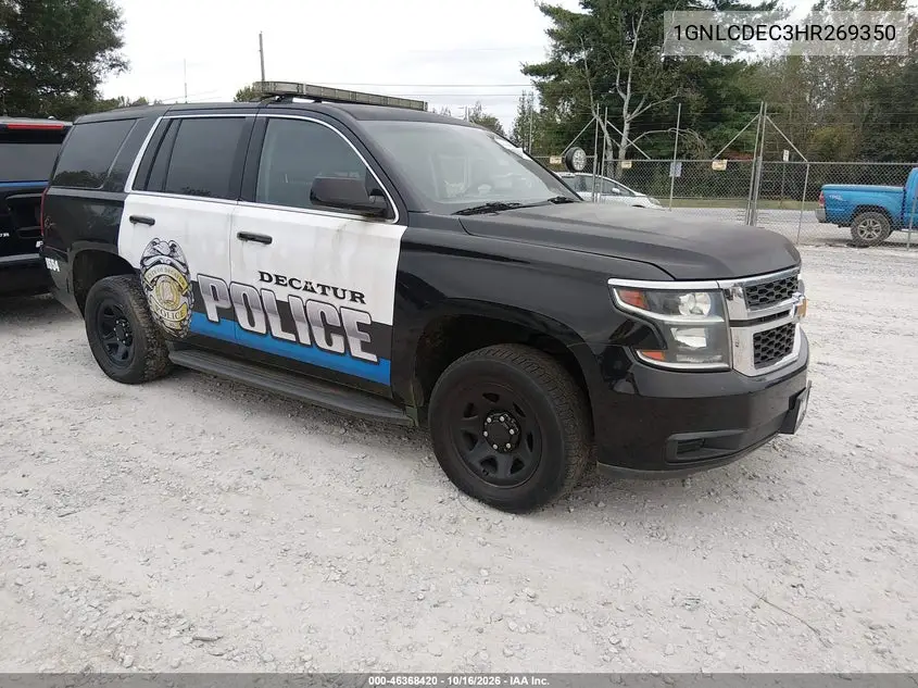 CHEVROLET TAHOE 2017, VIN 1GNLCDEC3HR269350