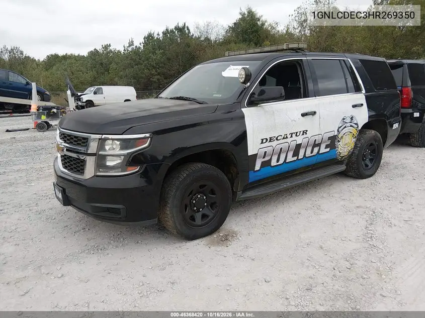 2017 CHEVROLET TAHOE VIN 1GNLCDEC3HR269350 — фото 2