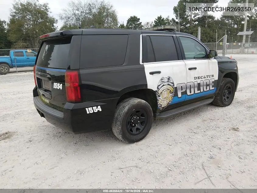 2017 CHEVROLET TAHOE VIN 1GNLCDEC3HR269350 — фото 4