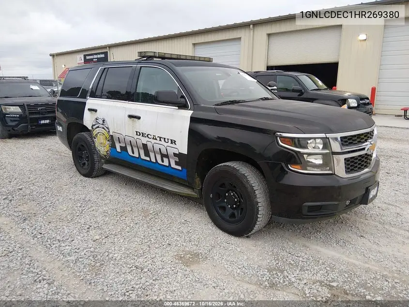 CHEVROLET TAHOE 2017, VIN 1GNLCDEC1HR269380