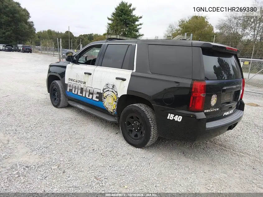 2017 CHEVROLET TAHOE VIN 1GNLCDEC1HR269380 — фото 3