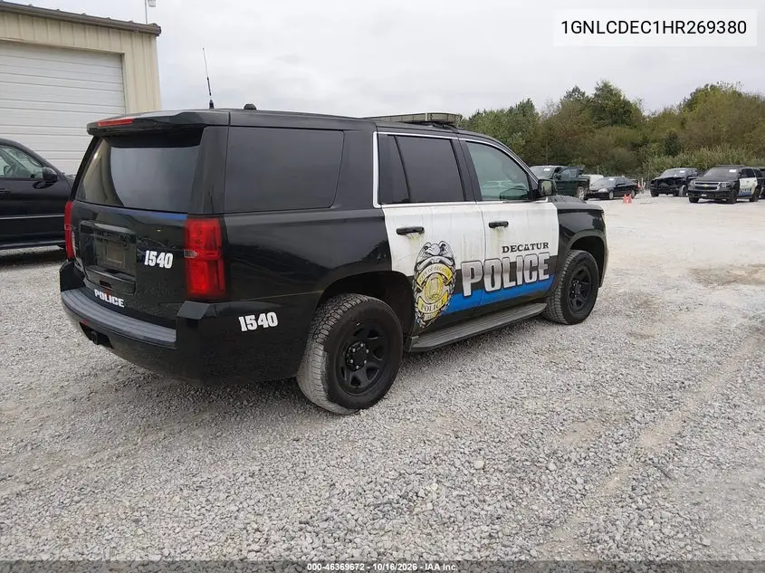 2017 CHEVROLET TAHOE VIN 1GNLCDEC1HR269380 — фото 4