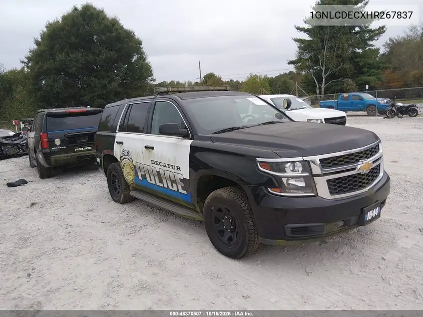 CHEVROLET TAHOE 2017, VIN 1GNLCDECXHR267837